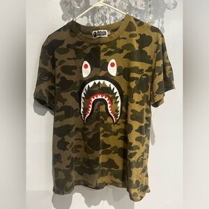 A Bathing Ape Kids Camouflage Graphic T-Shirt